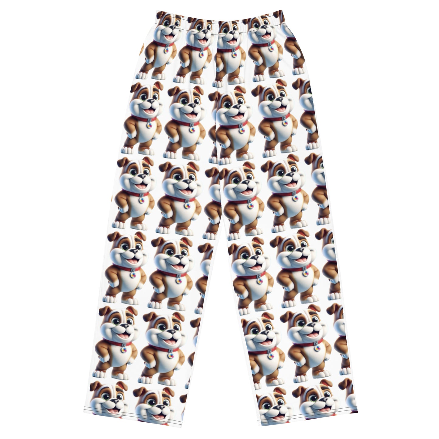 All-over print unisex wide-leg pants
